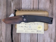 Medford Marauder H S35VN Vulcan Tanto Blade Titanium PVD Handles Flamed Hardware picture