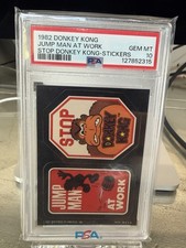 ROOKIE Mario Card (First Appearance) 1982 Topps Jump Man At Work PSA 10 POP 4 picture