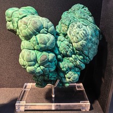 46LB Rare Natural Malachite Rough Mineral Specimen Healing Crystal Decor + stand picture