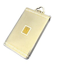 Cartier Paris 1925 Art Deco Enamel Vanity Case In 18 Kt Yellow Gold And Moonston picture