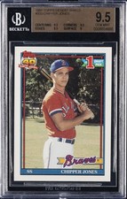1991 TOPPS DESERT SHIELD #333 CHIPPER JONES BGS 9.5 picture
