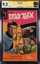 STAR TREK #1 CGC 9.2 SS,  Highest copy signed by SHATNER, 1967 White pages. RARE picture
