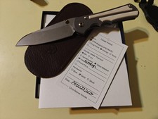 Chris Reeve Large Inkosi, Elforyn Inlays, Glassblasted Ti, MagnaCut Insingo EUC picture