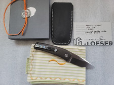 Jared Oeser Knives Custom Mantis Flipjoint, Hand Satin, Zircuti Clip, Micarta picture