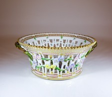 Large Black & Green Porcelain Bowl - Ilse Claesson - Art Deco - Rörstrand picture