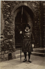 J. V. England, Yeoman Parade, Tower of London Vintage Albumen Print, UK Print picture