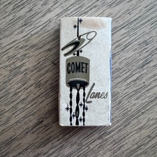 Vtg Comet Lanes Bowling Bowl Stardust Room Cocktails Dining Matches Matchbook picture