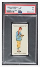 1924 🔵 PSA 7 Aladdin and the Lamp Disney Carreras LTD #6 picture