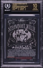 Steamboat Willie BGS 10 BLACK LABEL Weiss schwarz Disney 100 Mickey Mouse 2023 picture
