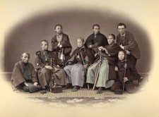 Felice Beato Governor of Nagasaki and his Attendants ca. 1864 Samurai Japan picture