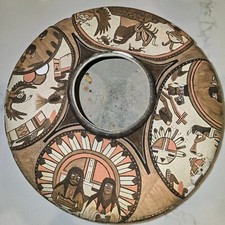 HUGE Lawrence Namoki Signed Hopi Pottery 12