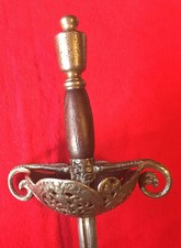 Fine Quality 18th C. Spanish Pierced & Carved, Cup Hilt Rapier. picture