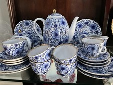 Russian Lomonosov Porcelain Tea Set USSR 1980’s picture
