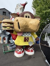 Vintage 1960s Huge 13’ Fiberglass Cow Hubie From Hubers Restaurant Lancaster PA picture