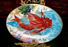 Russian Soviet Propaganda Porcelain Plate, Maria Lebedeva, 1920 picture