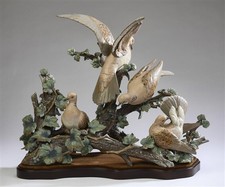 RARE PORCELAIN FIGURINE LIMITED EDITION 48 out of 750 LLADRO TURTLE DOVES SIGNED picture