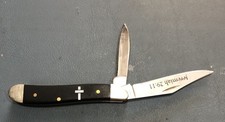 CASE XX KNIVES PEANUT - JEREMIAH 29:11 - SMOOTH BLACK SYNTHETIC 2220 SS picture