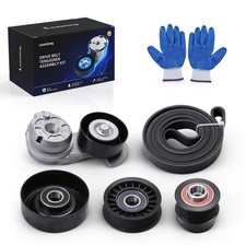 Serpentine Belt Tensioner Pulley Kit for Ford Crown Victoria, for Lincoln Tow... picture