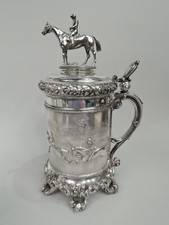 Antique Tankard German Imperial Kaiser Wilehlm I Association Austrian Silver picture