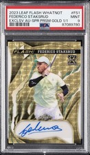 2023 LEAF FLASH WHATNOT EXCLUSIVE AUTOS #FS1 FEDERICO STAKSRUD 1/1 PSA 9 picture