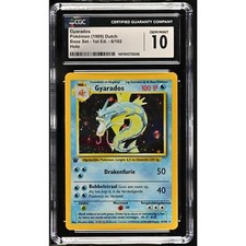 CGC 10 GEM MINT Gyarados 1st Edition 6/102 Dutch Base (PSA/BGS) Highest Pop 1 picture