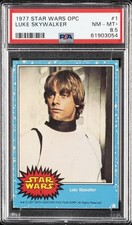1977 O-PEE-CHEE STAR WARS #1 LUKE SKYWALKER PSA 8.5 picture
