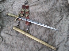 RARE 100% ORIGINAL WW2 Hungarian naval/river guard officer's DAGGER WITH HANGER picture