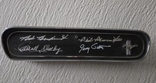 CARROLL SHELBY, Bob Bondurant, Phil Remington and Jerry Grant signed glove box picture