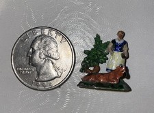Eugene Kupjack Miniature Diorama Woman with Cow Scene Rare Vintage picture