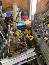 A trailer full of Dewalt and other branded finish carpenter tools. estate sale. picture