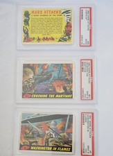 1962 MARS ATTACKS #'S (5) AND (51) BOTH PSA 9'S  OC  AND A CHECKLIST PSA 2 ( UNM picture