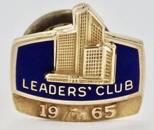 Vintage 1965 10K Yellow Gold Leaders’ Club Employee Pin Oklahoma Banking? picture