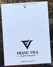 FRANC VILA Watch Certificate Warranty BLANK Tourbillon Grand Dateur Master OEM / picture