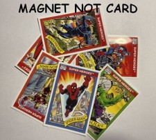 VINTAGE 1992 MARVEL MASTERPIECES FLEXIBLE REFRIGERATOR MAGNETS 2”x3” picture