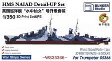 Bunker Studio WS35366 1 350 WWII British Navy Light Cruiser Naiad Upgrade Set (f picture