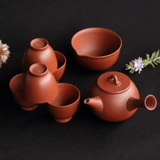 Yamada Jozan II Tokoname Red Clay Kyusu Tea Set with Paulownia Box Teapot 100ml picture