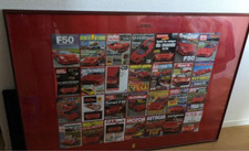 Rare Ferrari F50 Oversized Poster Custom-made Framed Not for sale motor magazine picture