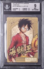 2012 ONE PIECE AR CARDDASS FORMATION KR #F01-01 MONKEY D. LUFFY BGS 9 picture