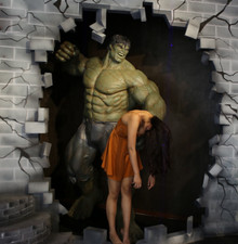 Life Size Avengers Incredible Hulk Mark l Wax Statue Realistic Prop Display 1:1 picture