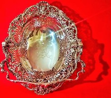 THE BREADALBANE BASKET taymouth castle scottish golf course vtg silver trophy picture