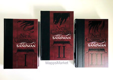 NEIL GAIMAN SIGNED x 3 The Sandman Omnibus Volumes 1, 2 & 3 Leatherbound HC NEW picture
