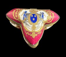 Charles X 2nd Epoch Sevres Box Partial Gilt Porcelain Hand Painted Imperial picture