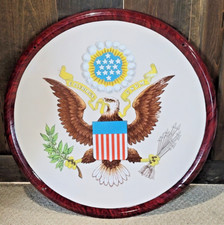 1908 Ing-Rich Porcelain Great Seal US Embassy Sign 2' Diameter RARE Original  picture