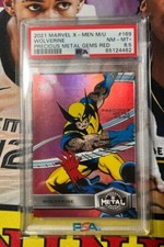 2021 UD Marvel X-Men Metal Universe Wolverine Precious Gems Red PMG /100 PSA 8.5 picture