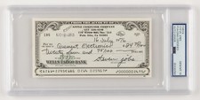 Steve Jobs Signed 1976 Apple Check PSA DNA Graded 10 GEM MINT picture