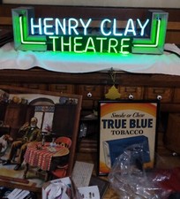 1920's-30's HENRY CLAY THEATRE NEON SIGN ALL ORIGINAL ,FROM PIKEVILLE KENTUCKY? picture