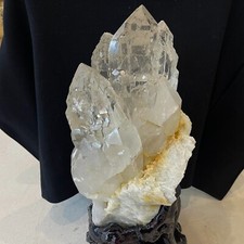 51.82LB Colombia Natural high-quality clear quartz castle crystal specimen+stand picture