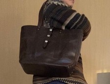 RRL Not Allowed Leather Tote Bag Men Rare Ralph Lauren Model Limited Edition VHT picture