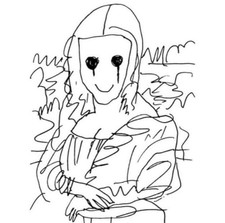 MADSAKI Coffee Break Drawing Mona Lisa picture