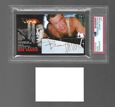 Bruce Willis CUSTOM Jumbo Die Hard Cut Signature Auto Autograph PSA/DNA Cert picture
